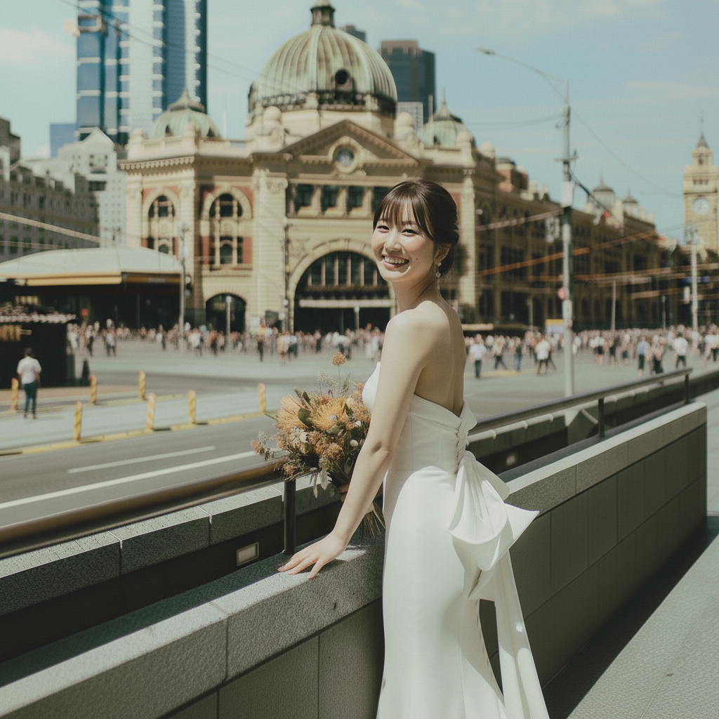 メルボルンウエディングフォトプラン｜ドレス日本試着＆現地レンタル