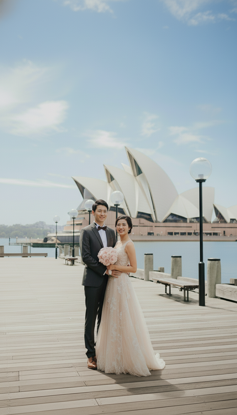 シドニー街ぶらウエディングフォト