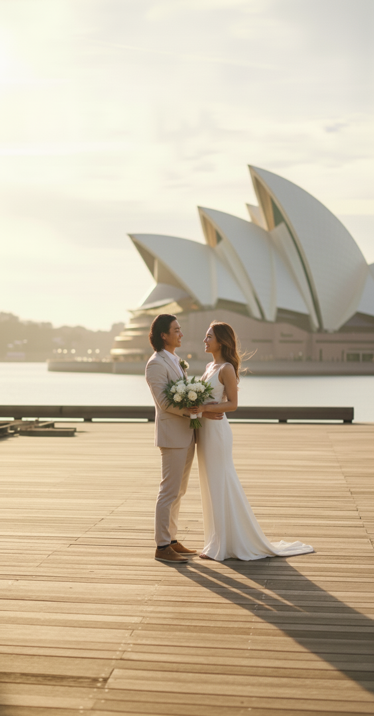 シドニーウエディングフォトプラン｜日本試着＆現地レンタル