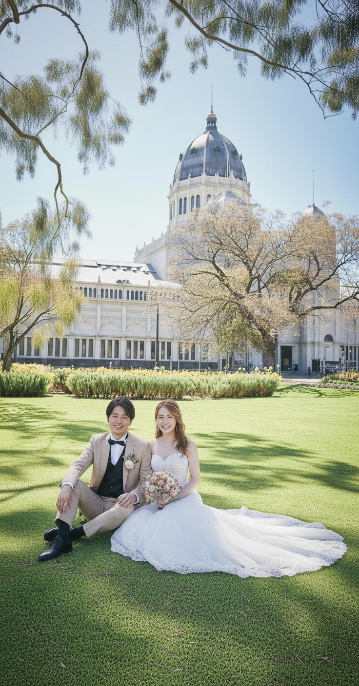 メルボルンウエディングフォトプラン｜ドレス日本試着＆現地レンタル