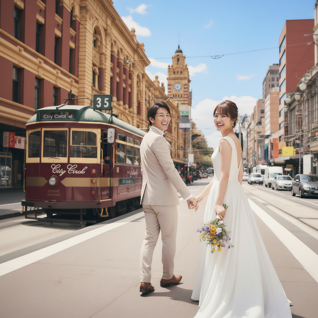 メルボルンウエディングフォトプラン｜ドレス日本試着＆現地レンタル