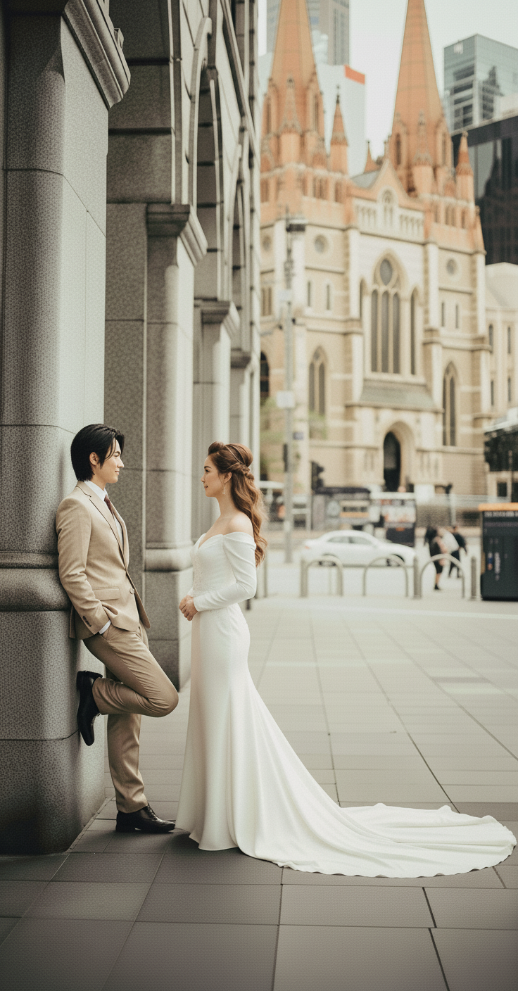 メルボルンウエディングフォトプラン｜ドレス日本試着＆現地レンタル