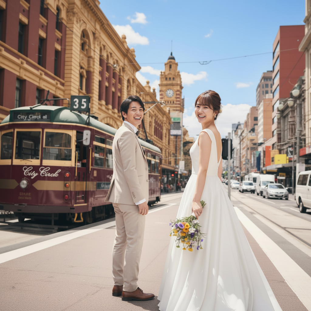 メルボルンウエディングフォトプラン｜ドレス日本試着＆現地レンタル