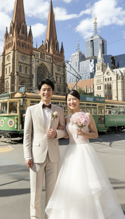 メルボルンウエディングフォトプラン｜ドレス日本試着＆現地レンタル