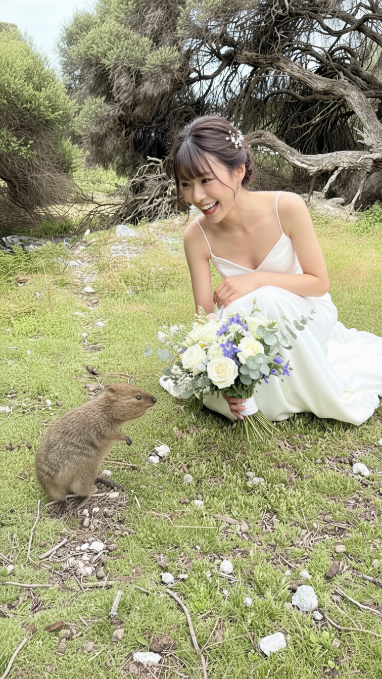 ロットネスト島ウエディングフォトプラン｜ドレス日本試着＆現地レンタル