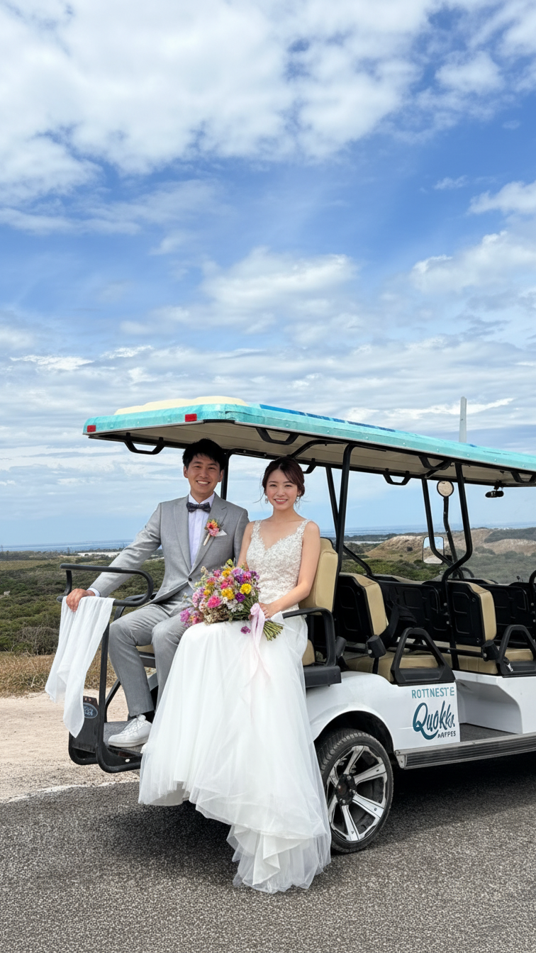 ロットネスト島ウエディングフォトプラン｜ドレス日本試着＆現地レンタル