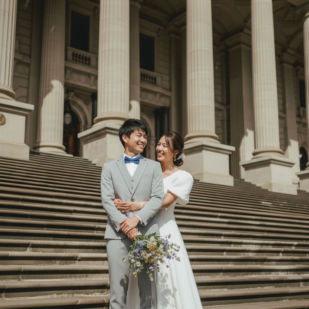 メルボルンウエディングフォトプラン｜ドレス日本試着＆現地レンタル