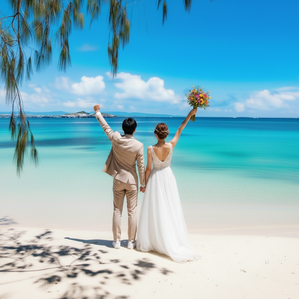 グレートバリアリーフの宝石・グリーン島ウエディングフォトプラン｜ドレス日本試着＆現地レンタル