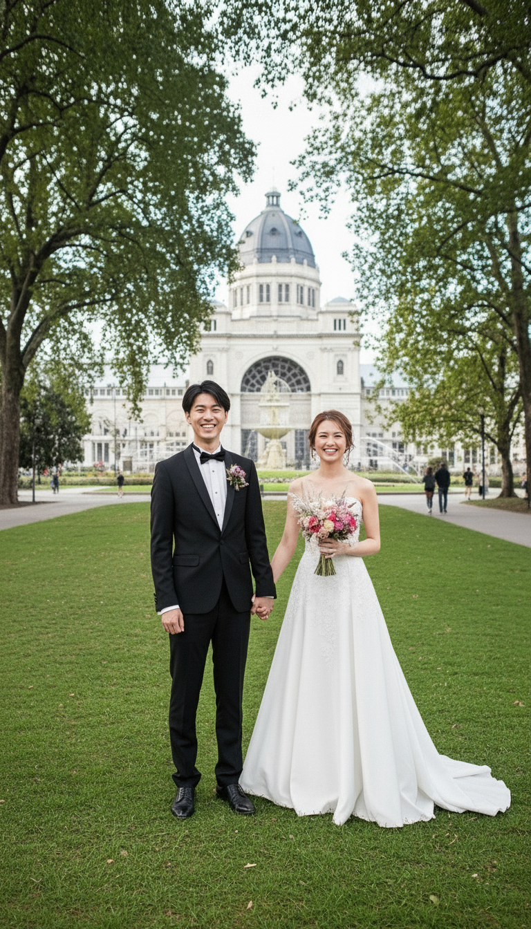 メルボルンウエディングフォトプラン｜ドレス日本試着＆現地レンタル