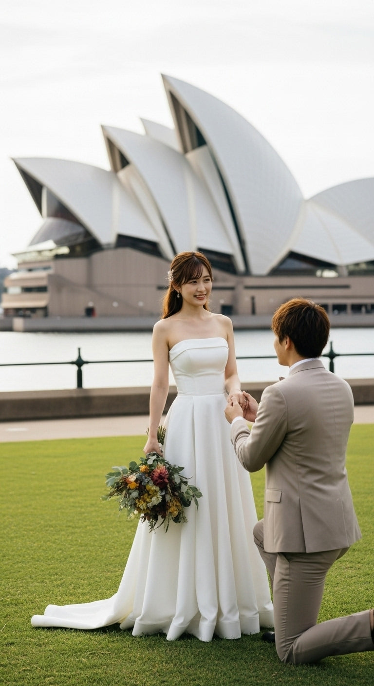 シドニーウエディングフォトプラン｜日本試着＆現地レンタル