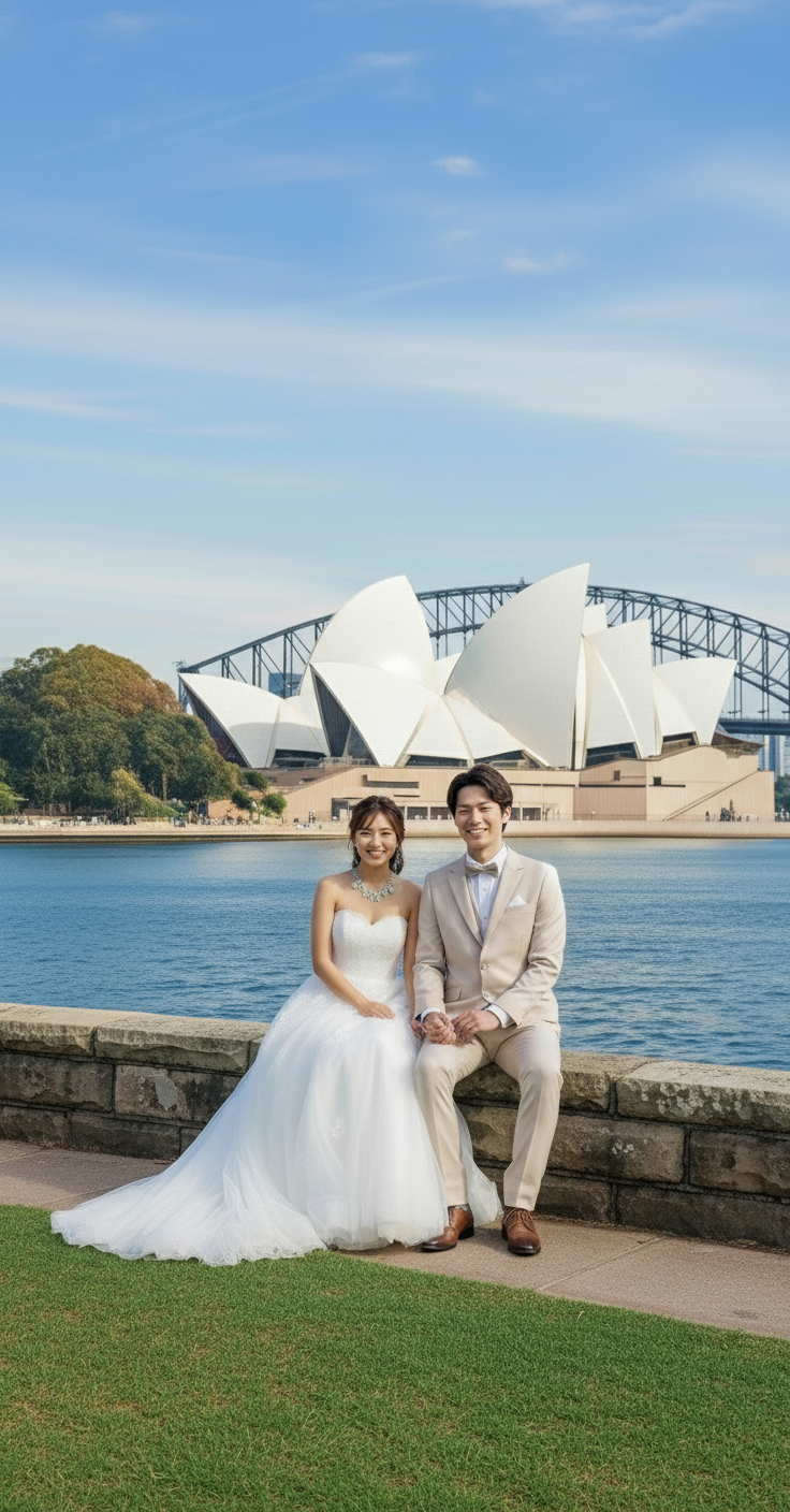 シドニー街ぶらウエディングフォト