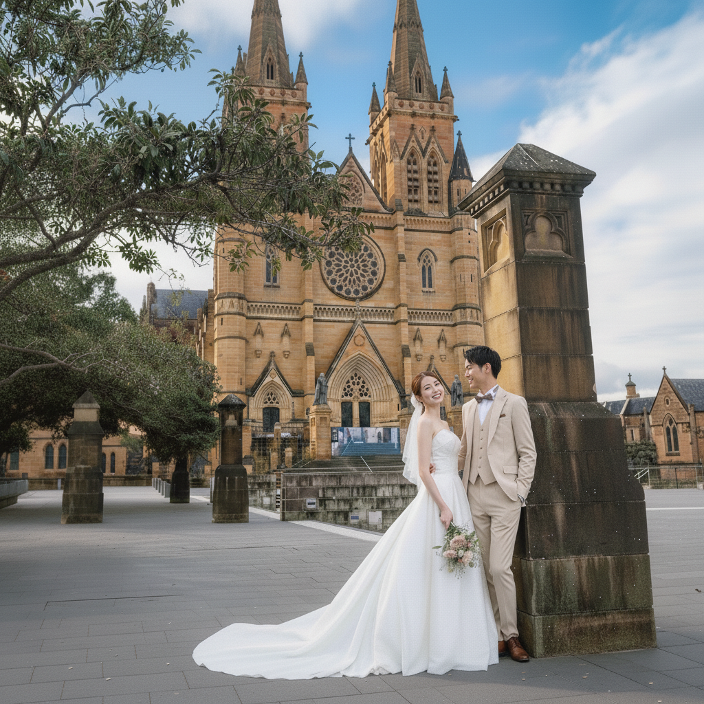 シドニー街ぶらウエディングフォト