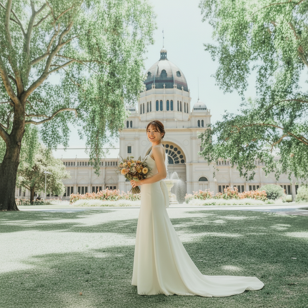 メルボルン街ぶらウエディングフォト