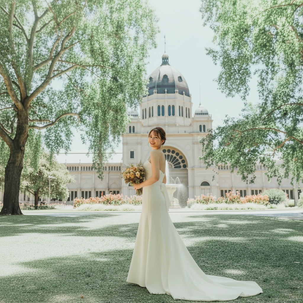 メルボルン街ぶらウエディングフォト