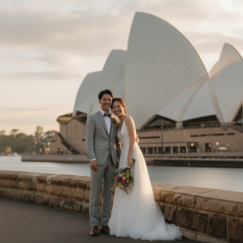 シドニー街ぶらウエディングフォト