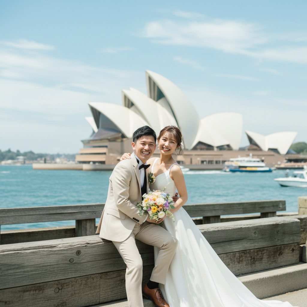 シドニー街ぶらウエディングフォト