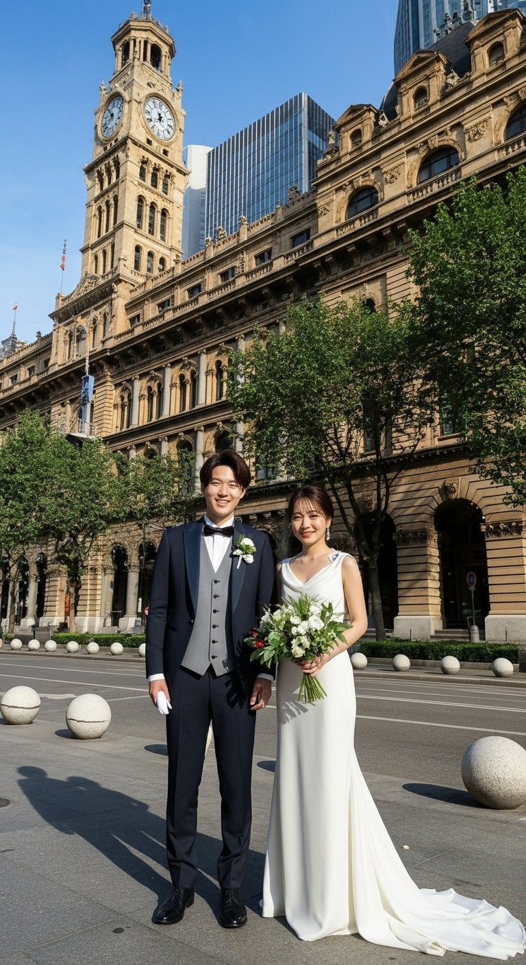 シドニーウエディングフォトプラン｜日本試着＆現地レンタル