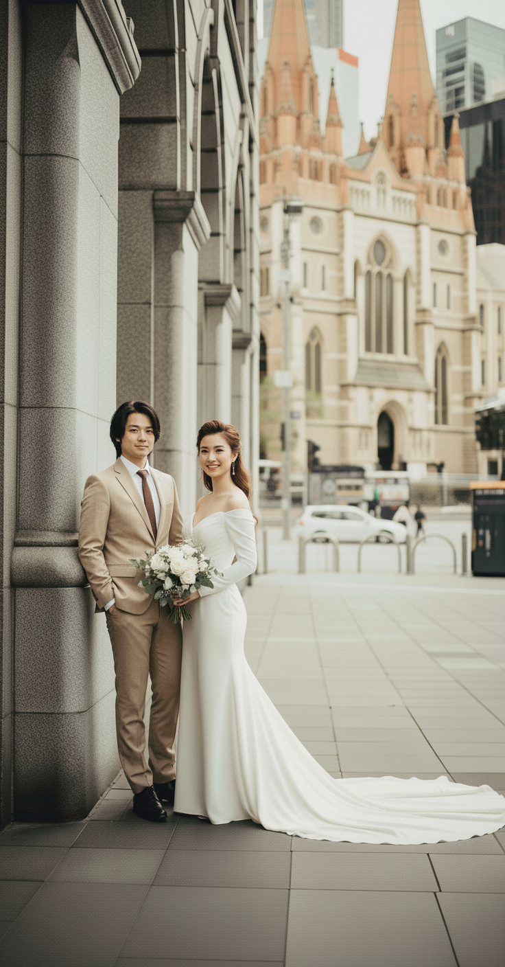 メルボルンウエディングフォトプラン｜ドレス日本試着＆現地レンタル