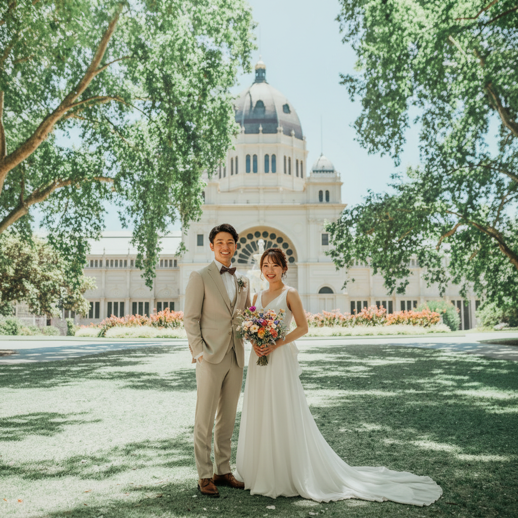 メルボルンウエディングフォトプラン｜ドレス日本試着＆現地レンタル