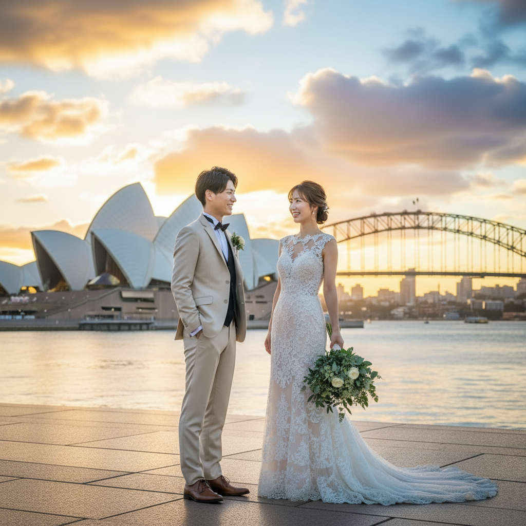 シドニー街ぶらウエディングフォト