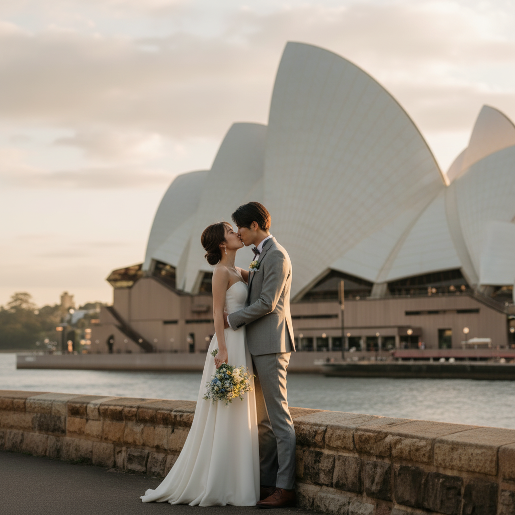 シドニー街ぶらウエディングフォト